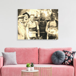 Toile Visages boueux Tour de France 1928 Après l'étape 1