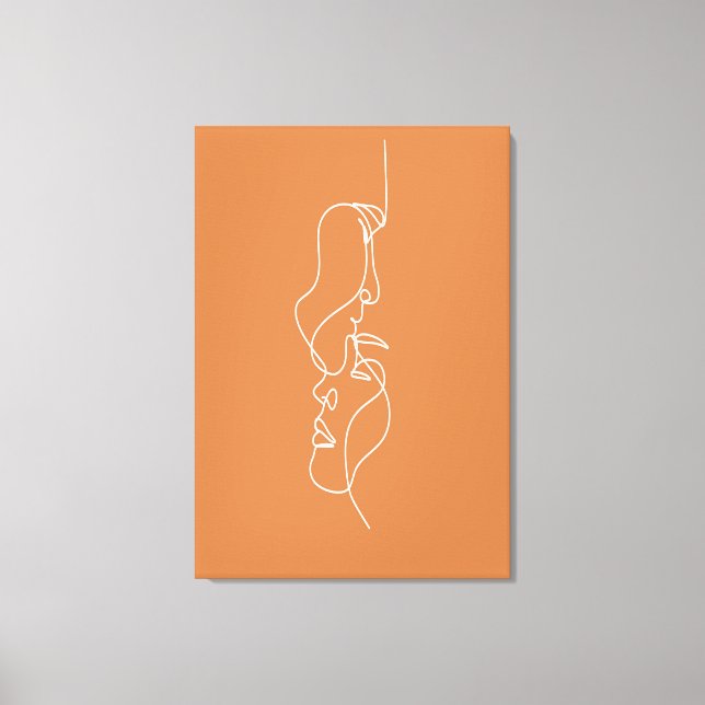 Toile Visages d'art Abstrait (Recto)