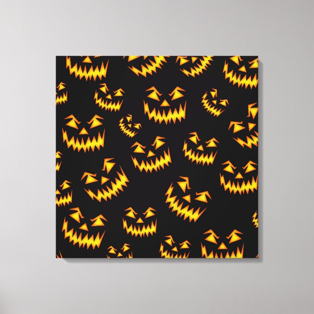 Toile Visages d'Halloween effrayants (Recto)