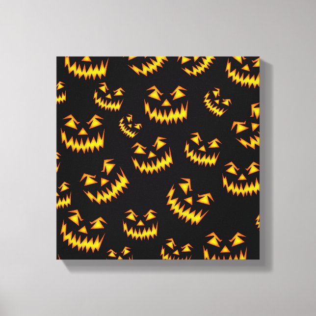 Toile Visages effrayants d'Halloween (Recto)