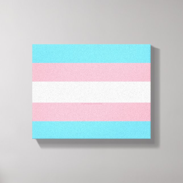 Toile Visibilité du drapeau de fierté transgenre de Slip (Recto)