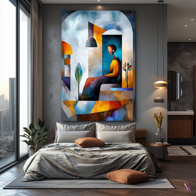 Toile Vision Cubiste Moderne de l'Âge du Vide (Créateur téléchargé)