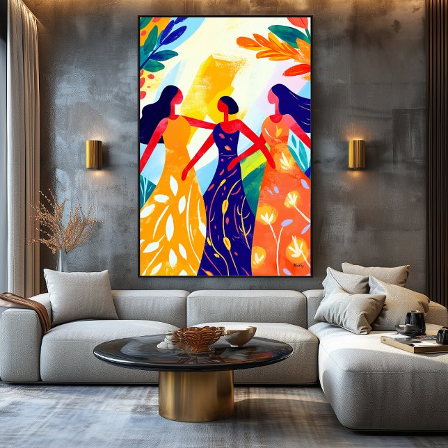 Toile Vision fauve vive des Trois Grâces (Créateur téléchargé)