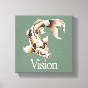 Toile Vision Koi Symbole Objectif Croissance Philosophie