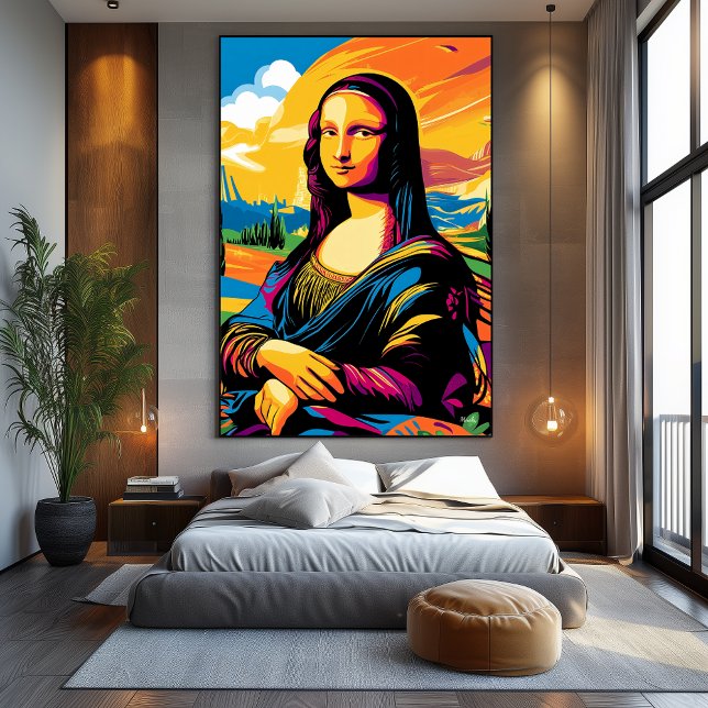 Toile Vision Pop Art de La Joconde (Créateur téléchargé)
