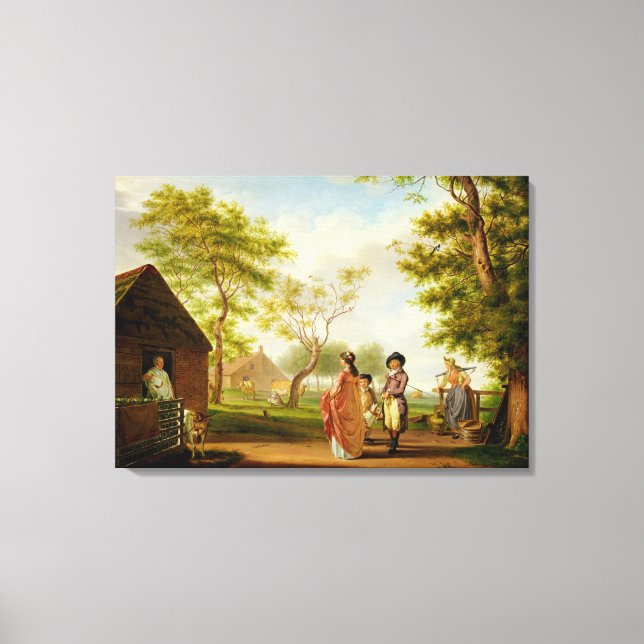 Toile Visite à la campagne laitière (Recto)