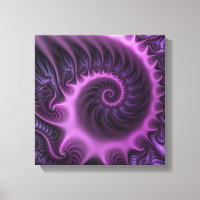 Vivid Cool Abstrait rose violet Fractal Art Spiral