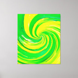 Toile Vivir Vert et Jaune