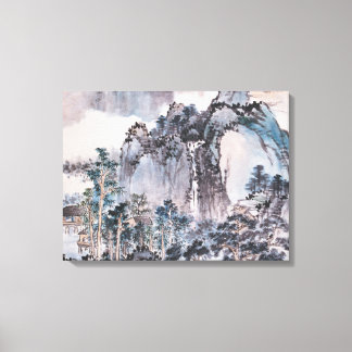 Toile Vivre dans les montagnes