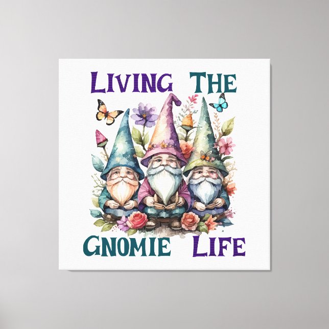 Toile Vivre la vie de gnome (Recto)
