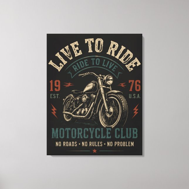 Toile Vivre pour rouler (Recto)