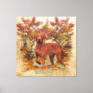 Toile Vizsla hongroise Jouer Dessous de verre en verre d