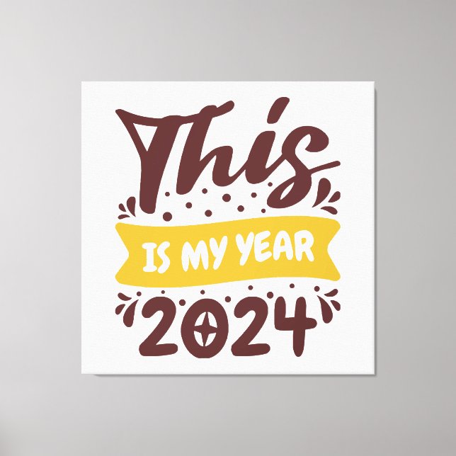 Toile Voici mon année 2024 (Recto)