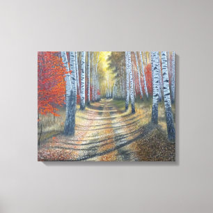 Toile Voie de l'arbre à bouleau