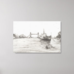 Toile voie HMP Belfast sur la Tamise London.2006