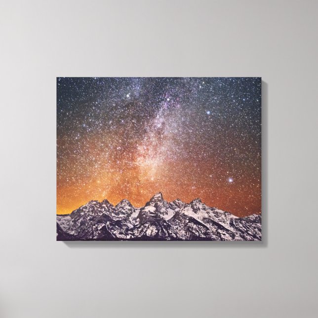 Toile Voie Lactée sur Grand Teton (Recto)