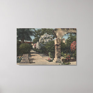 Toile Voies du jardin de mission de patio