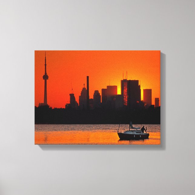 Toile Voile au coucher du soleil (Recto)