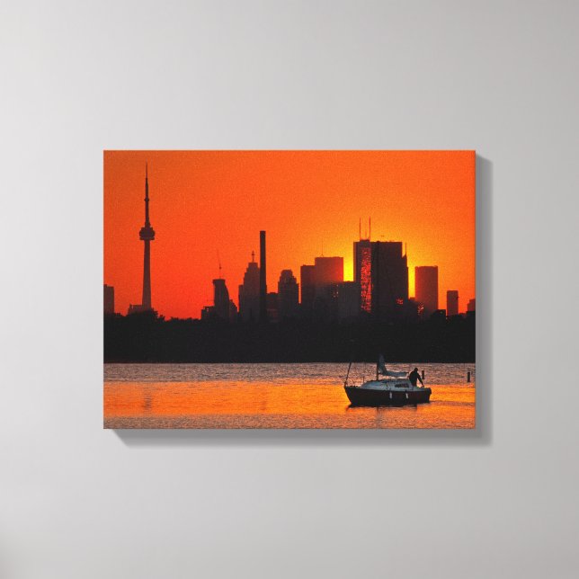 Toile Voile au coucher du soleil (Recto)