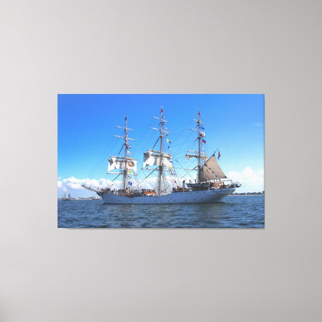 Toile Voile Vessel Flags Canvas Art (Recto)
