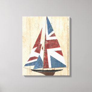 Toile Voilier britannique de drapeau
