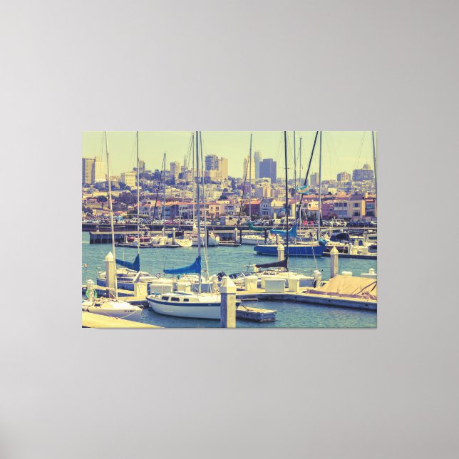 Toile Voiliers dans Marina San Francisco (Recto)