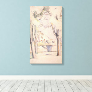 Toile Voir à travers les arbres par Paul Cezanne, Art Vi