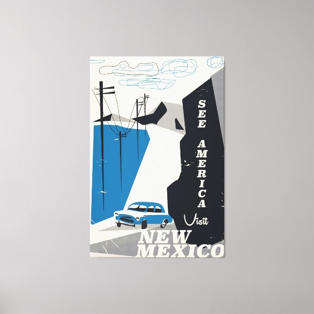 Toile Voir l'affiche voyage America - Nouveau-Mexique Vi (Recto)