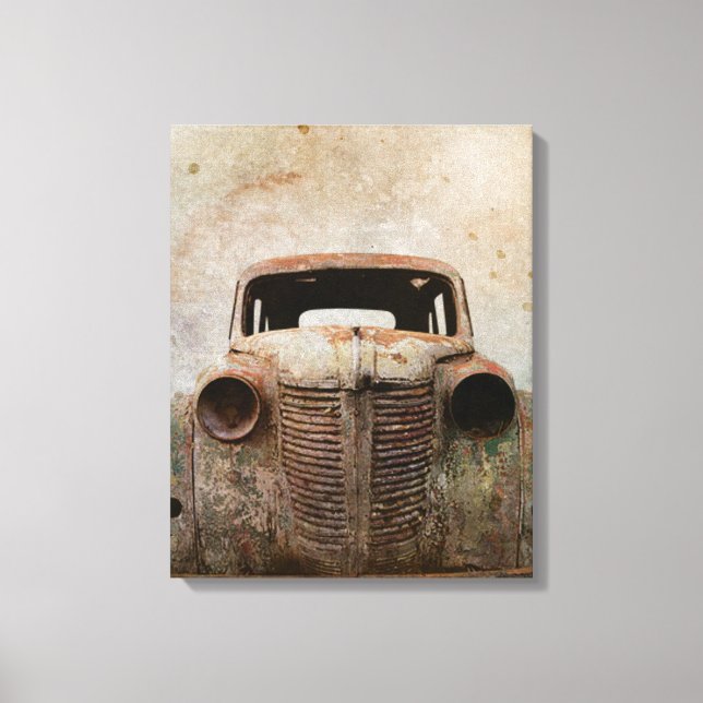 Toile Voiture ancienne roustée (Recto)