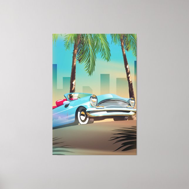 Toile Voiture classique rétro (Recto)