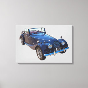Toile Voiture de sport convertible Morgan Plus 4 1964