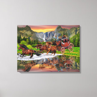 TOILE VOITURE DE WELLS FARGO