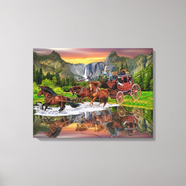 TOILE VOITURE DE WELLS FARGO (Recto)