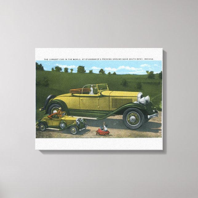 Toile Voiture la plus grande au monde, Studebaker prouve (Recto)