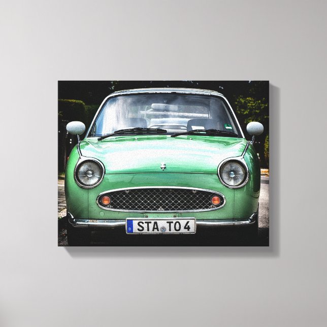 Toile Voiture verte Nissan (Recto)