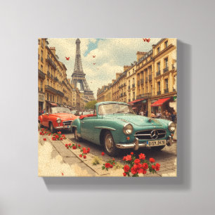 Toile Voiture Vintage à Paris