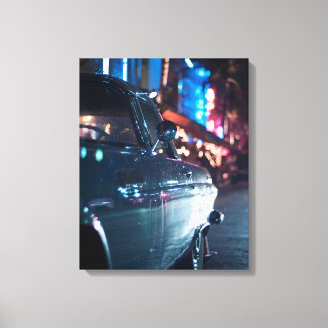 Toile Voiture vintage Ocean Drive (Recto)