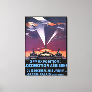 Toile Vol plat au-dessus d'affiche de projecteur