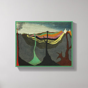 Toile Volcan de la Terre Art Abstrait