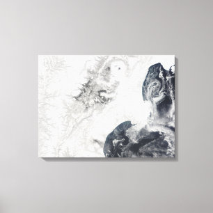 Toile Volcans dans la péninsule centrale du Kamchatka