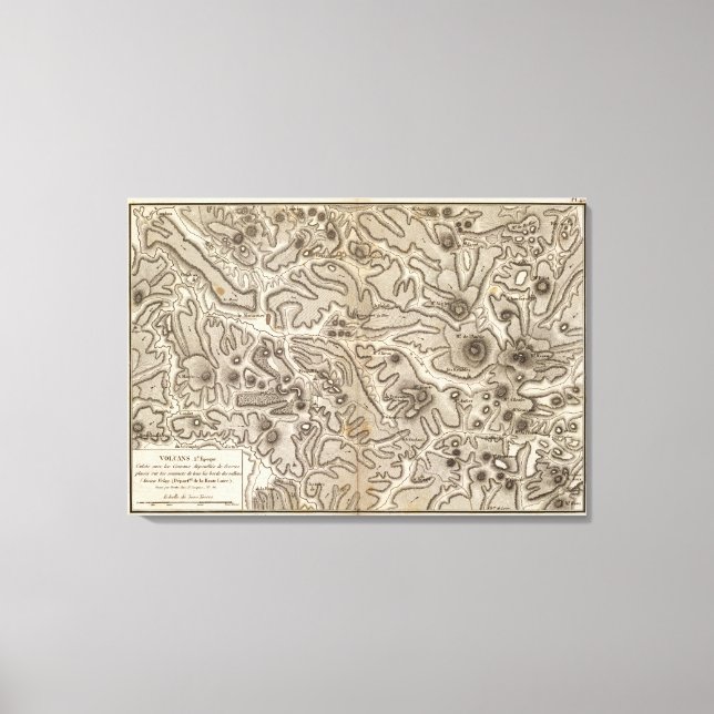 Toile Volcans Haute Loire (Recto)