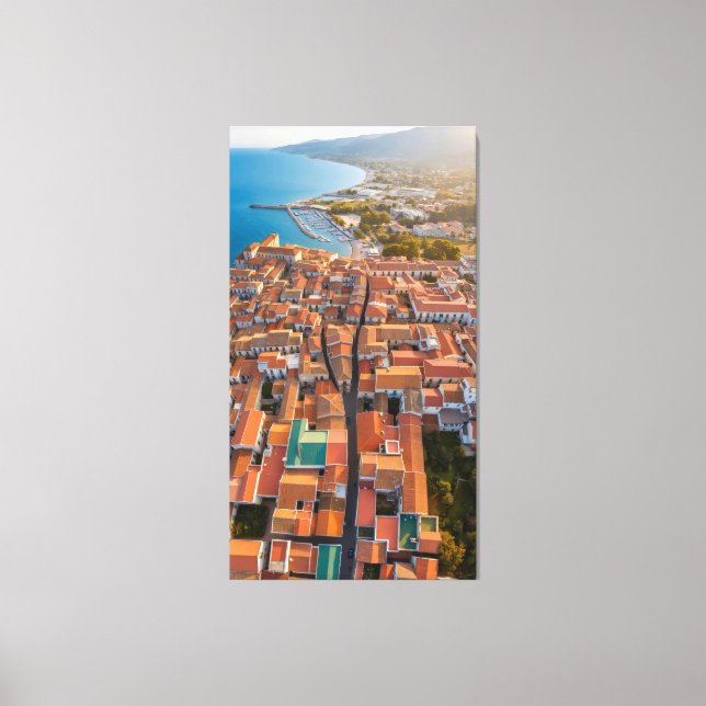 Toile Voler au-dessus des toits de la ville (Recto)