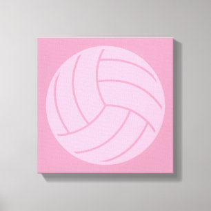 Toile Volleyball Art rose ou COULEUR PERSONNALISÉE