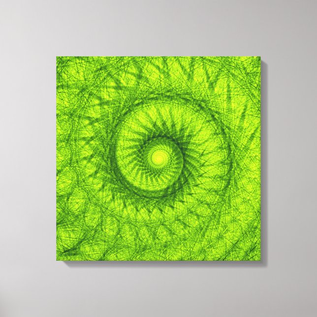 Toile Vortex Vert (Recto)