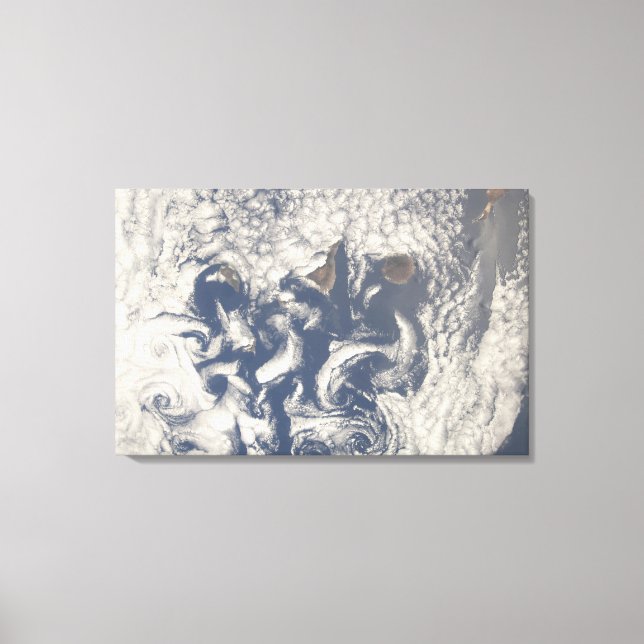 Toile Vortices nuageuses dans la région des Canaries (Recto)