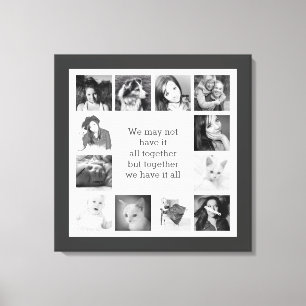 Toile Votre collage fait sur commande de photo de