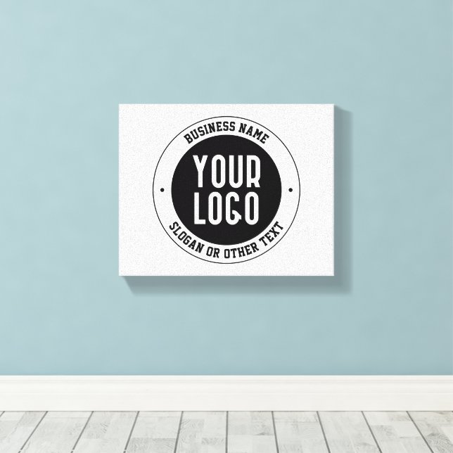Toile Votre logo ou conception d'entreprise | Texte édit (Insitu (Plancher de Bois))