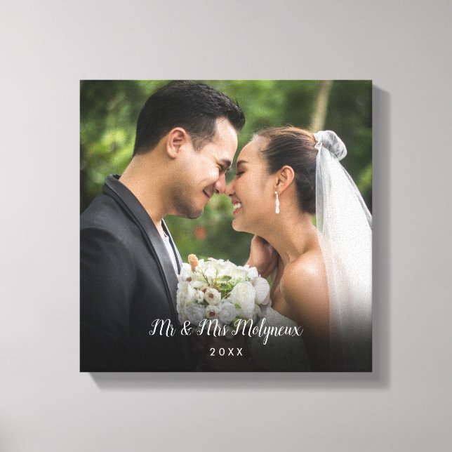 Toile Votre photo de mariage préférée (Recto)