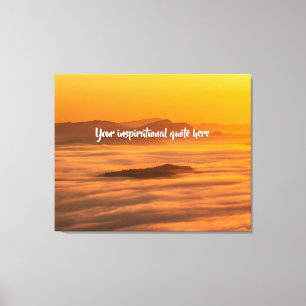 Toile Votre soleil de texte personnalisé au-dessus du pa