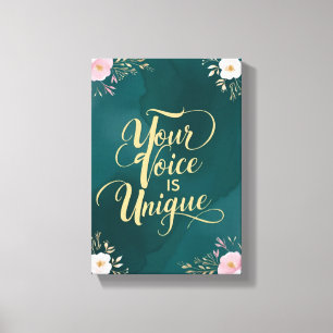 Toile Votre voix est unique